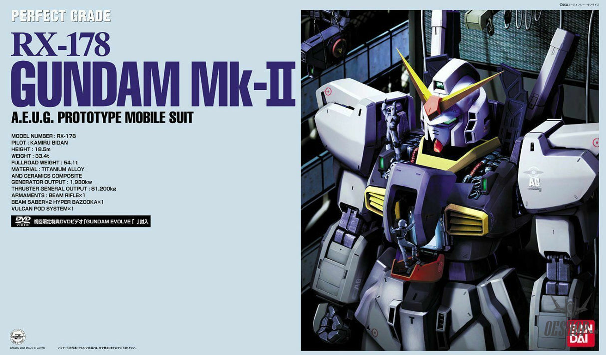 1/60 PG Perfect Grade RX-178 Gundam Mk-II AEUG White Scale Model Kits