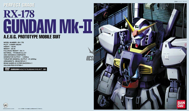 1/60 PG Perfect Grade RX-178 Gundam Mk-II AEUG White Scale Model Kits
