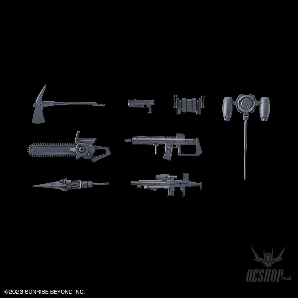 1/72 HG Kyoukai Senki Amaim Warrior At The Borderline Weapon Set 6 Scale Model Kits