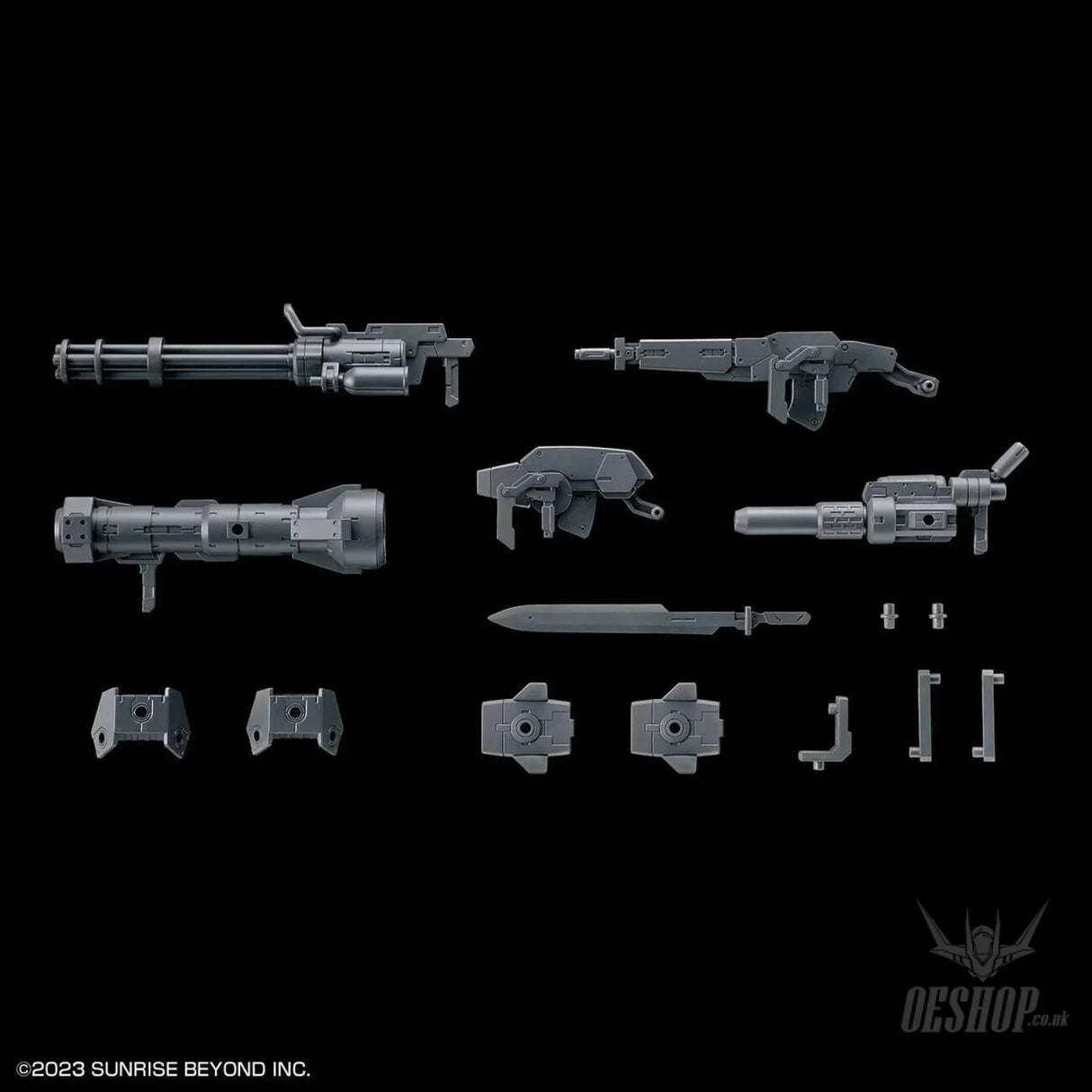 1/72 HG Kyoukai Senki Amaim Warrior At The Borderline Weapon Set 7 Scale Model Kits