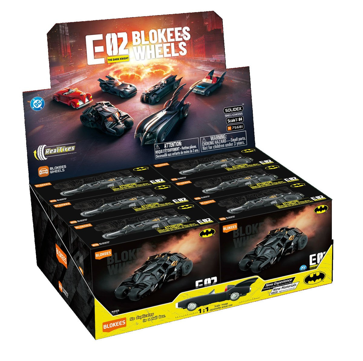 Blokees DC Universe Wheels Batman E02 The Dark Knight Model Kits Blind Box 75681