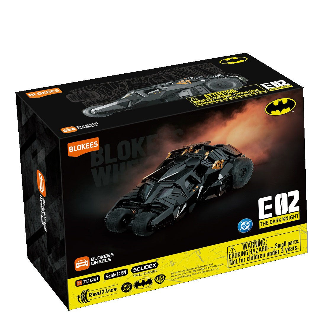 Blokees DC Universe Wheels Batman E02 The Dark Knight Model Kits Blind Box 75681