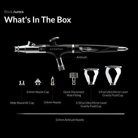 Gaahleri Ace Series Aventus Black Aurora 0.2 & 0.4mm Airbrush