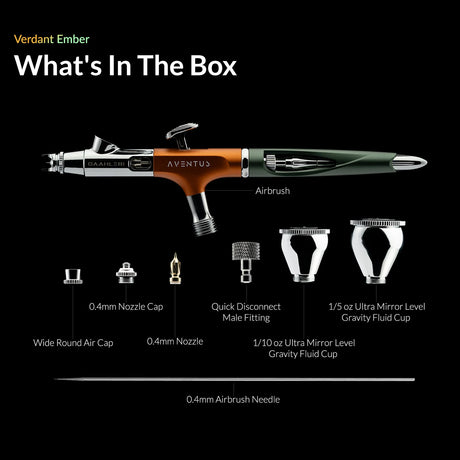 Gaahleri Ace Series Aventus Verdant Ember 0.2 & 0.4mm Airbrush