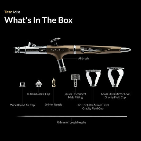 Gaahleri Ace Series Aventus Titan Mist 0.2 & 0.4mm Airbrush