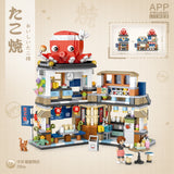 LOZ Mini Block 1218 Takoyaki shop -  722 Pcs Model Bricks Building Blocks