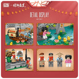LOZ Mini Block 1924 Ancient Bridge - 1,524 Pcs Model Bricks Building Blocks