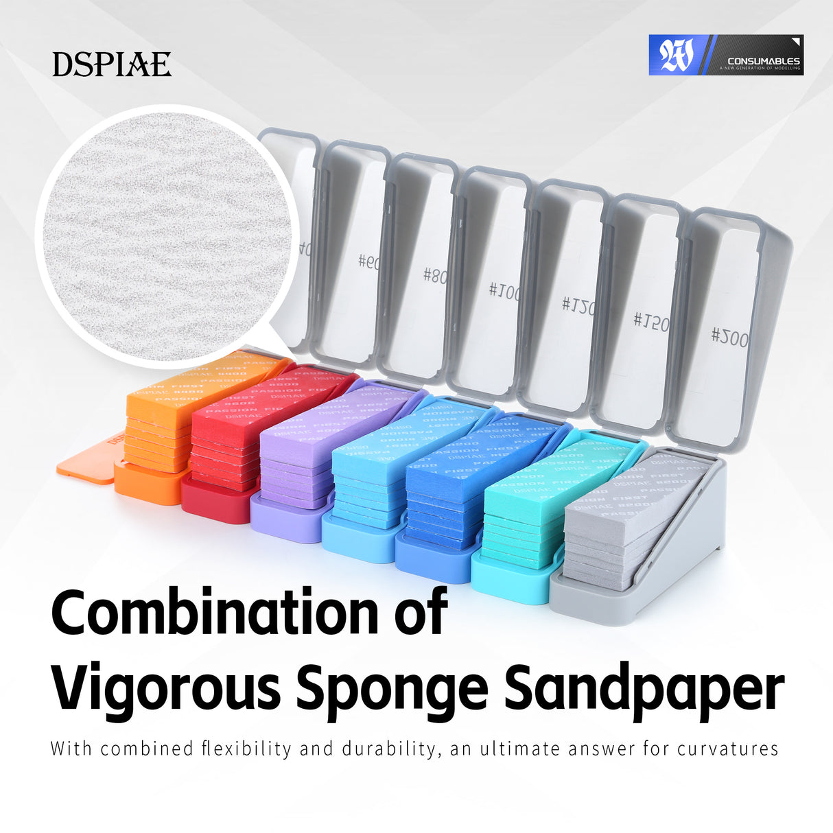 DSPIAE XSS Vigorous Sponge Sandpaper
