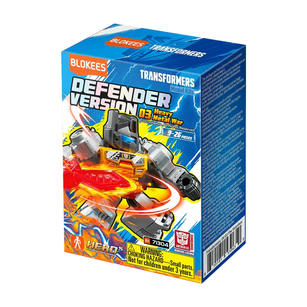 Blokees Transformers Galaxy Version Defender 03 Heavy Metal War Model Kits Figure Blind Box