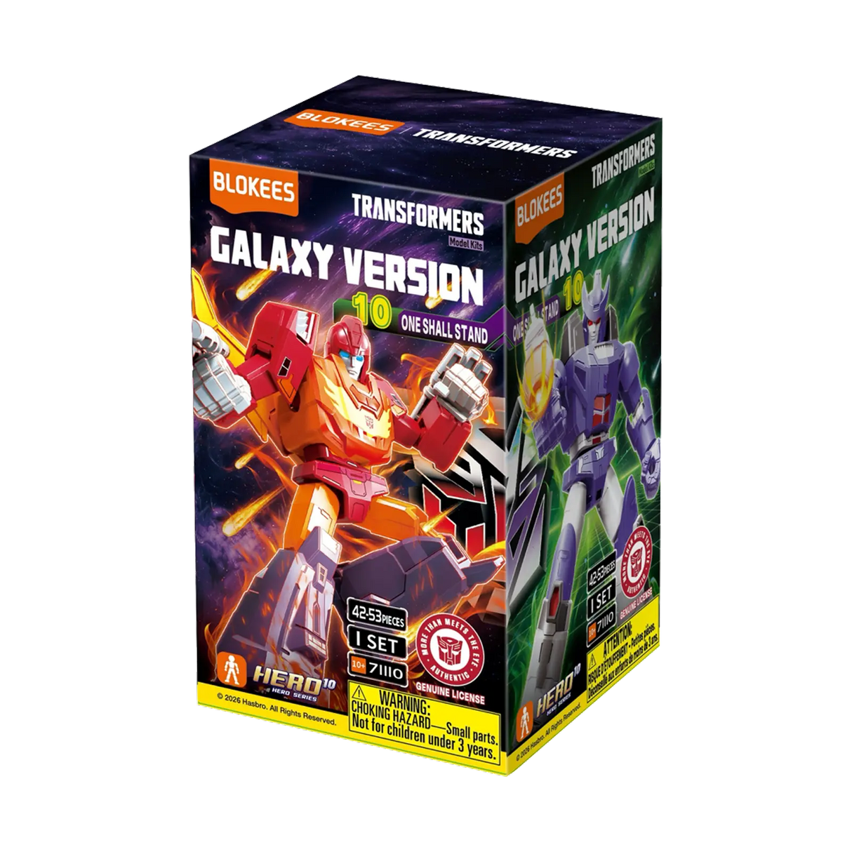 Blokees Transformers Galaxy Version 10 One Shall Stand Action Figure Model Kit Blind Box 71110