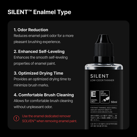 Gunprimer SILENT Low-Odor Brush Thinner 50ml Enamel ST-E37-50/Lacquer ST-L73-50