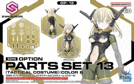 30MS OP-13 Option Parts Set 13 (Tactical Costume) [Color B] Scale Model Kits