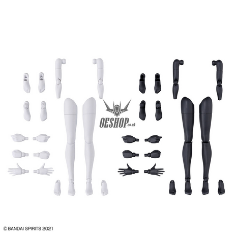 30MS Option Body Parts OB-12 Arm & Leg Parts (White/Black) Scale Model Kits
