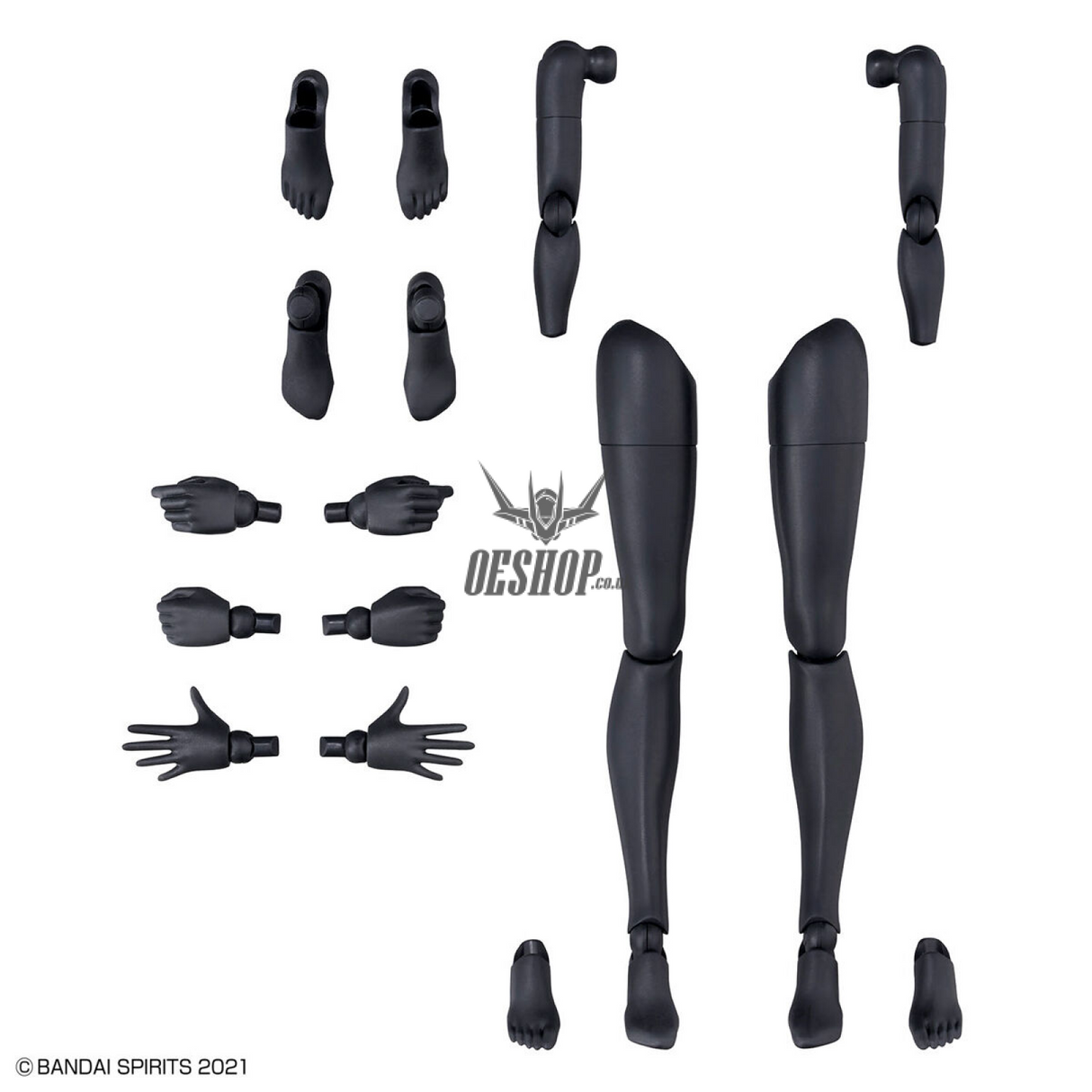 30MS Option Body Parts OB-12 Arm & Leg Parts (White/Black) Scale Model Kits