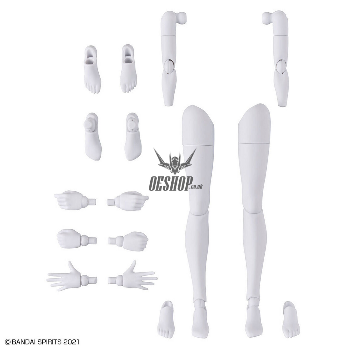 30MS Option Body Parts OB-12 Arm & Leg Parts (White/Black) Scale Model Kits
