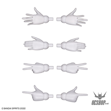 30MS Option Hand Parts (White/Black) Scale Model Kits