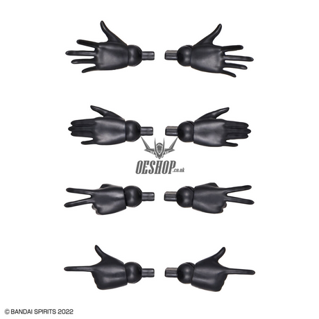 30MS Option Hand Parts (White/Black) Scale Model Kits