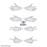 30MS Option Hand Parts (White/Black) Scale Model Kits
