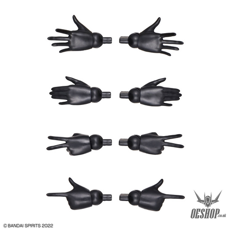30MS Option Hand Parts (White/Black) Scale Model Kits