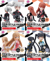 30MS Optional Hairstyle Parts Vol.7: 1Box (4pcs) Scale Model Kits