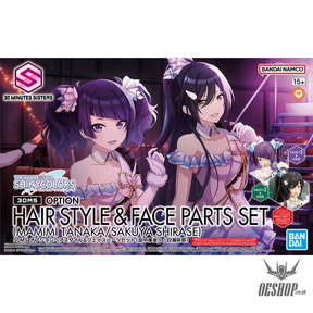 30MS THE iDOLM@STER SHINY COLORS Option Hair Style & Face Parts Set (Mamimi Tanaka / Sakuya Shirase) Scale Model Kits