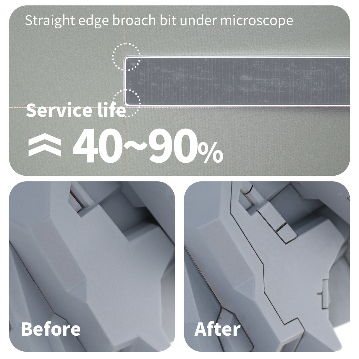 DSPIAE ZPB Straight Edge Broach & GS Step Scraper