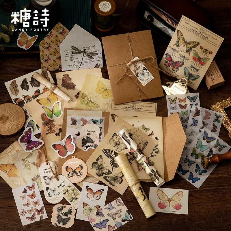 Candy Poetry Vintage Scrapbook (30 pieces)
