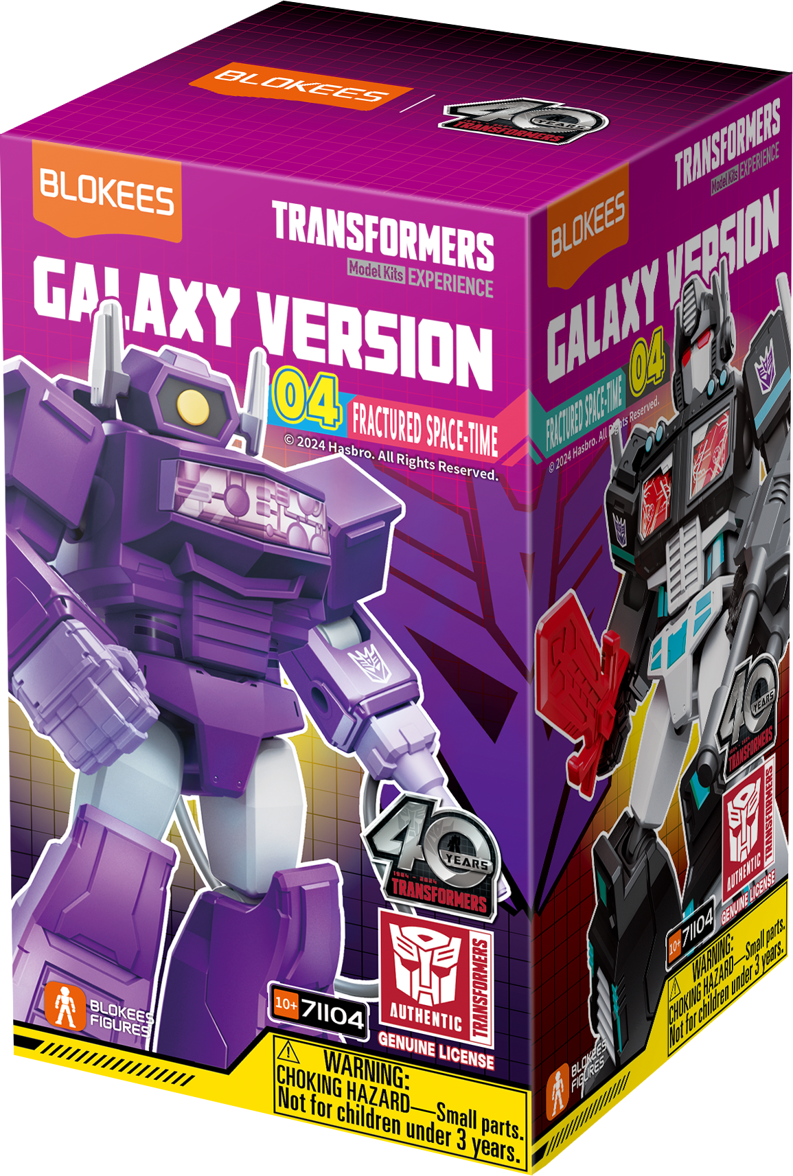 Blokees Transformers Galaxy Version 04 Fractured Space-Time Action Figure Model Kit Blind Box