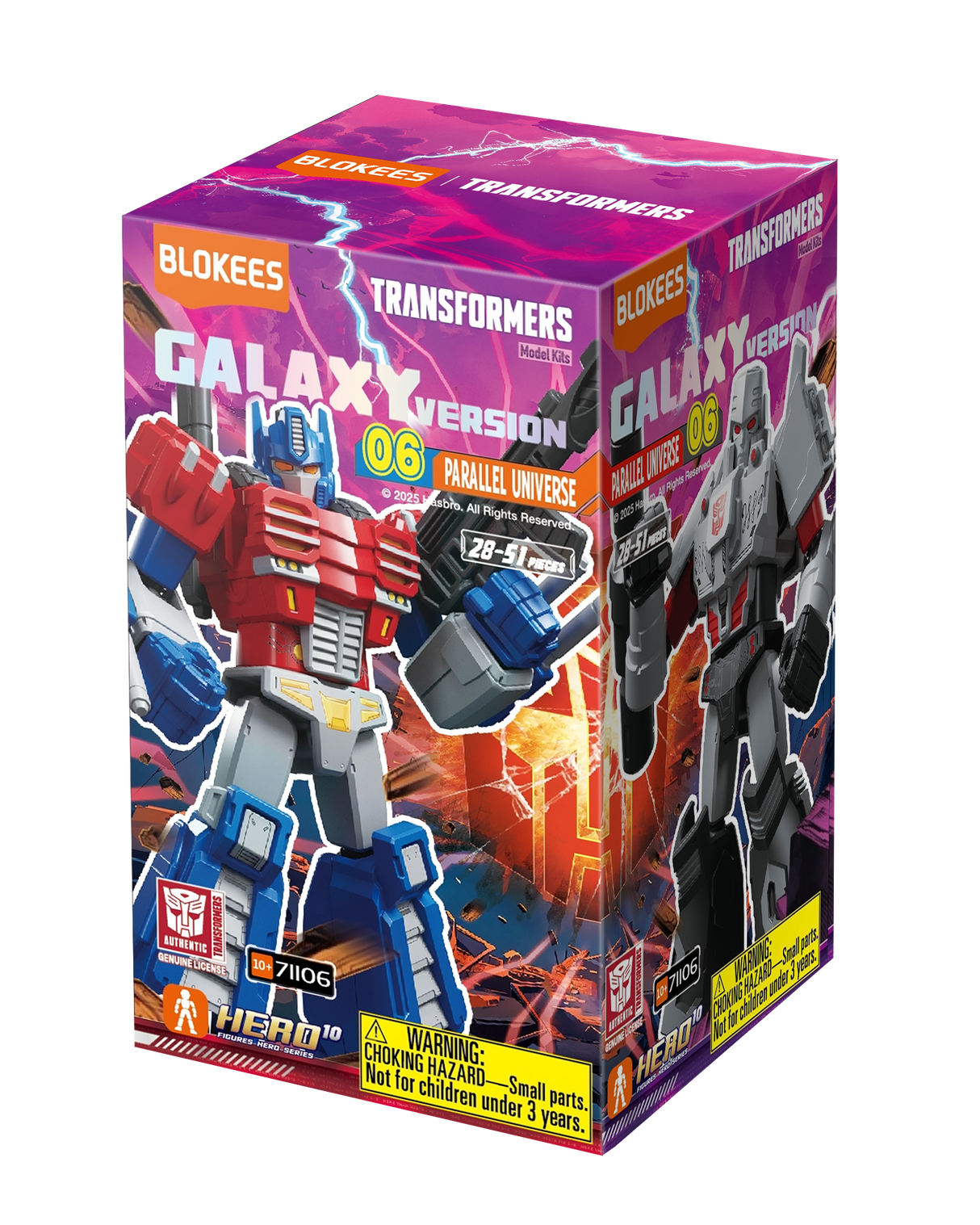 Blokees Transformers Galaxy Version 06 Parallel Universe Action Figure Model Kit Blind Box