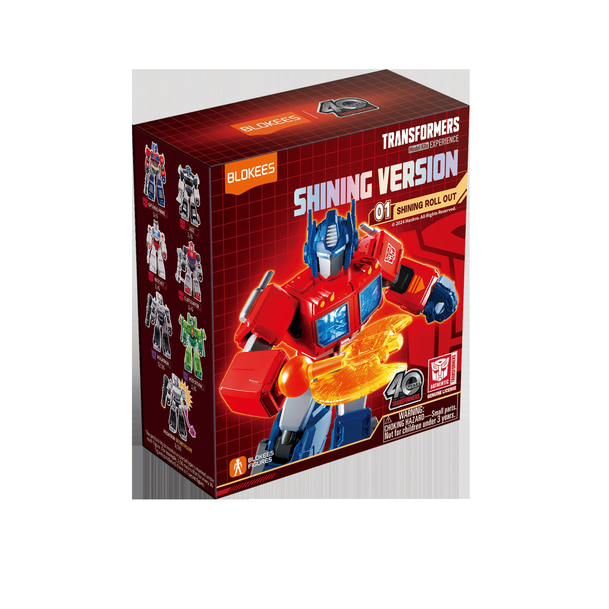 Blokees Transformers Galaxy Shining Version 01 Roll Out Action Figure Model Kit Blind Box