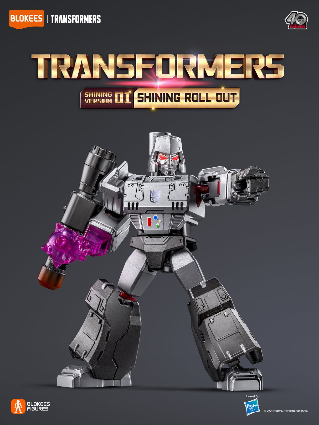 Blokees Transformers Galaxy Shining Version 01 Roll Out Action Figure Model Kit Blind Box