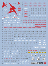 EVO - E-PG21 (UV) PG Unleashed RX-93 Nu Gundam Evolution Studio Decals