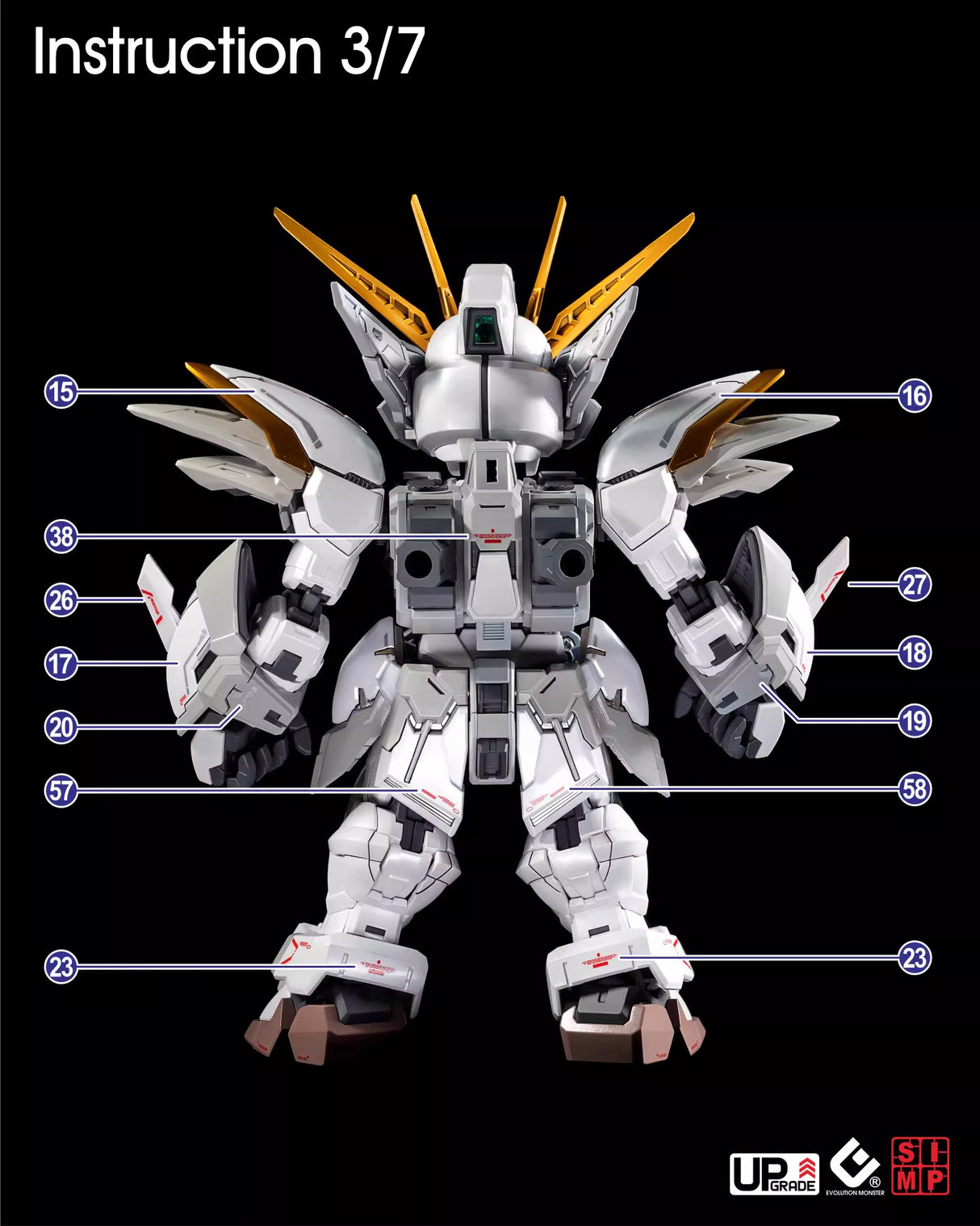 EVO - E-MGSD03 (UV) MGSD Wing Gundam Zero EW Evolution Studio Decals