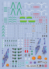EVO - E-HG GQ-6 (UV) HG GQuuuuuuX Gundam GFreD Evolution Studio Decals