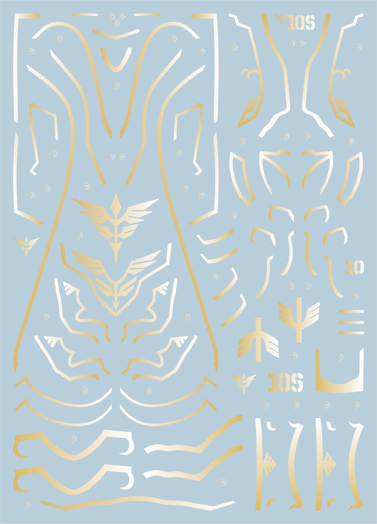 EVO - E-MG166 MG OVA Sinanju(Gilding+UV) Evolution Studio Decals