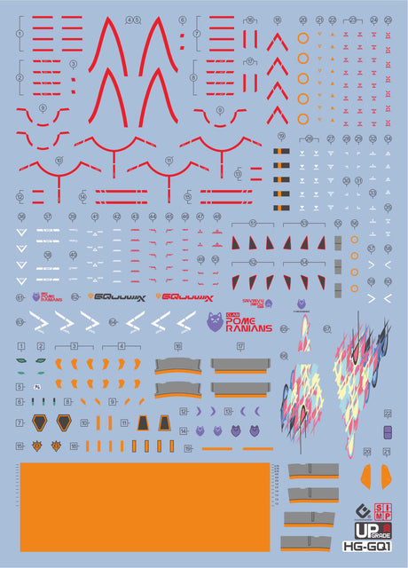 EVO - E-HG GQ-1 (UV) HG GQuuuuuuX Evolution Studio Decals