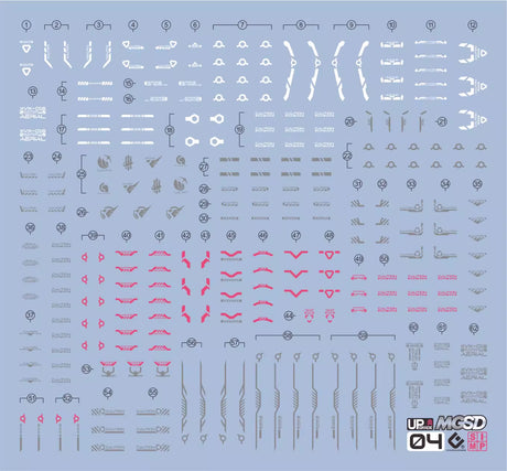 EVO - E-MGSD04 (UV) MGSD Gundam Aerial Evolution Studio Decals