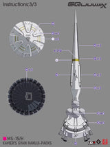 EVO - E-HG GQ-7 (UV) HG GQuuuuuuX JYAN Hakuji-Pack  Evolution Studio Decals