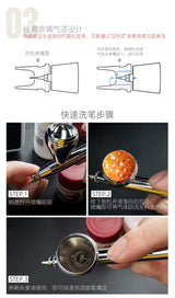 HobbyMio HM-130HP High Performance Airbrush with 0.3MM Quick Disassembly Nozzle