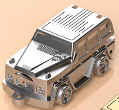 Abeqi Portable Flip Car Nail Clipper & Key fob Silver