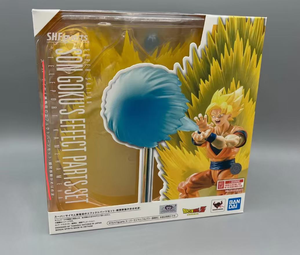 Bandai Tamashii SHF Dragon Ball Z Super Saiyan Son Goku's Teleport Kamehameha Effect Parts Set