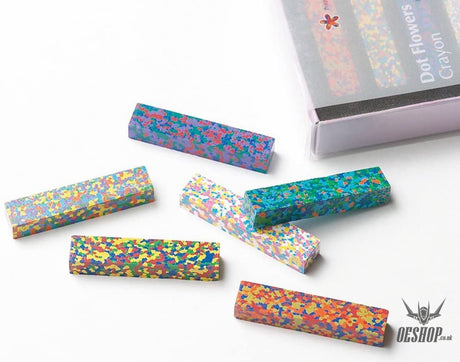 Aozora Dot Flowers Multi-Color Crayon Stick - Set of 6 Aozora 14.98 OEShop