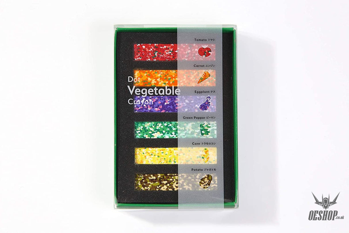 Aozora Dot Vegetable Multi-Color Crayon Stick - Set of 6 Aozora 14.98 OEShop