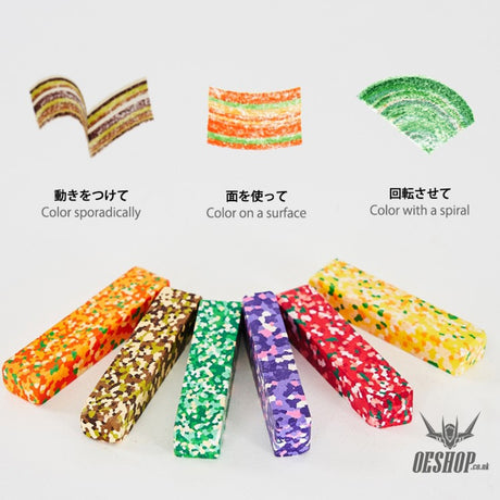 Aozora Dot Vegetable Multi-Color Crayon Stick - Set of 6 Aozora 14.98 OEShop