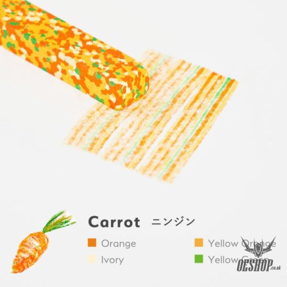 Aozora Dot Vegetable Multi-Color Crayon Stick - Set of 6 Aozora 14.98 OEShop