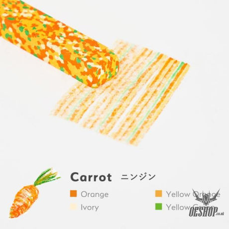 Aozora Dot Vegetable Multi-Color Crayon Stick - Set of 6 Aozora 14.98 OEShop