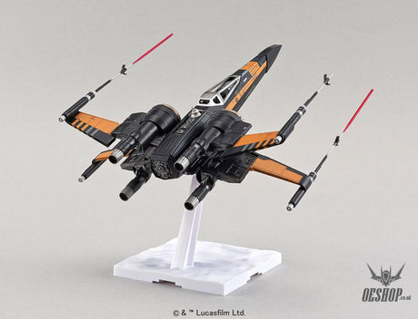 Bandai 1/72 Star Wars Poe X-Wing Fighter - Scale Model Kits