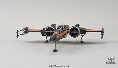 Bandai 1/72 Star Wars Poe X-Wing Fighter - Scale Model Kits