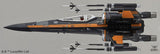 Bandai 1/72 Star Wars Poe X-Wing Fighter - Scale Model Kits