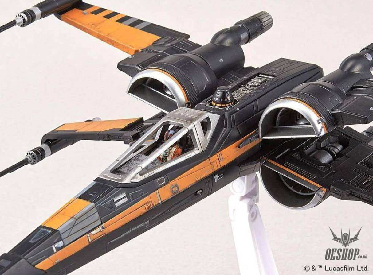 Bandai 1/72 Star Wars Poe X-Wing Fighter - Scale Model Kits